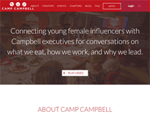 Tablet Screenshot of camp-campbell.com